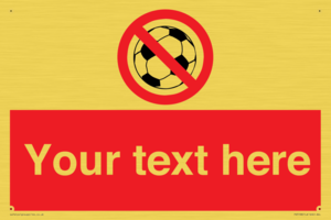 Custom No Ball Games Sign